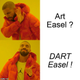 Illustration for article titled Art Easel? No....DART EASEL!